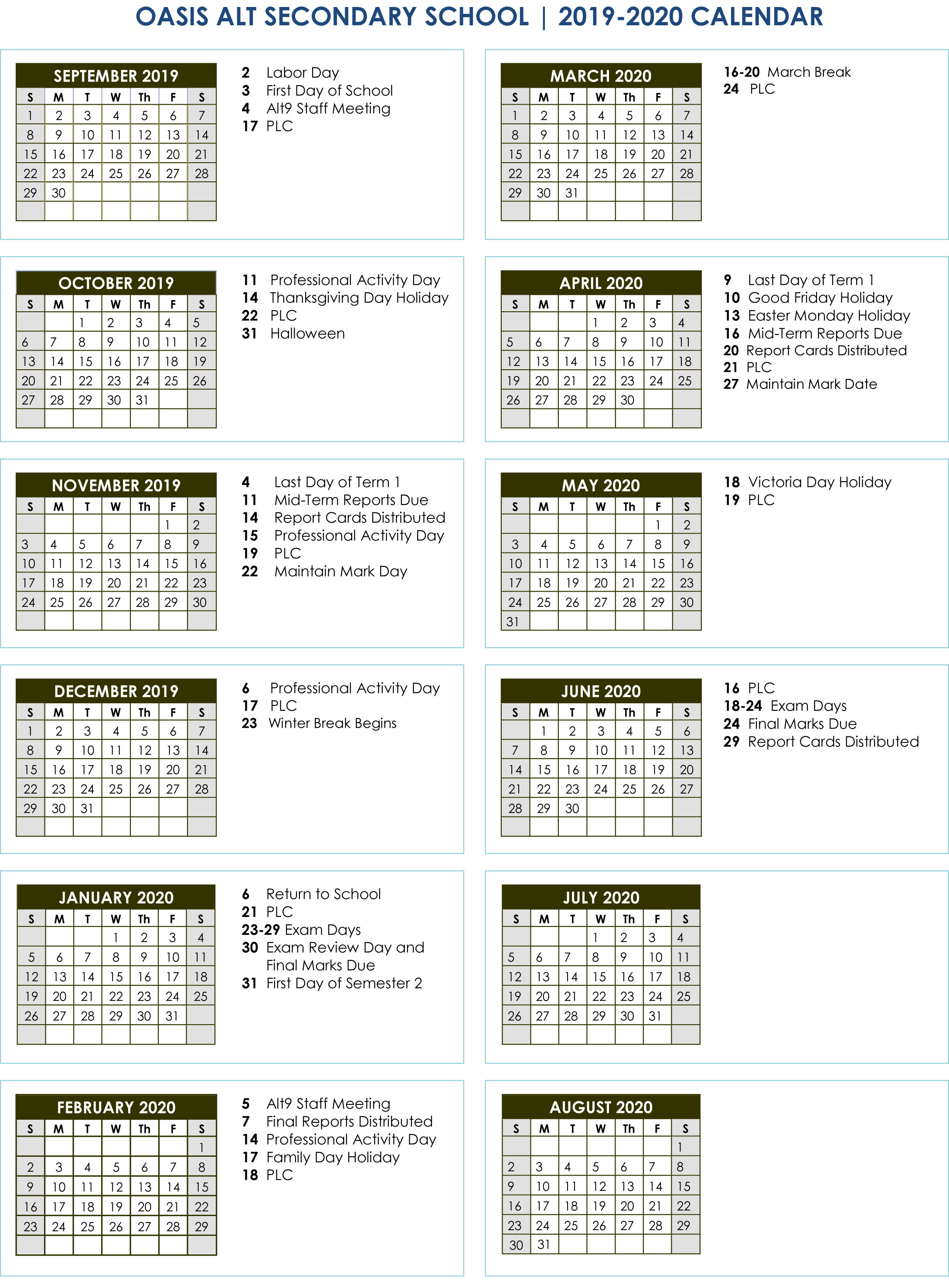 Calendar